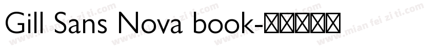 Gill Sans Nova book字体转换